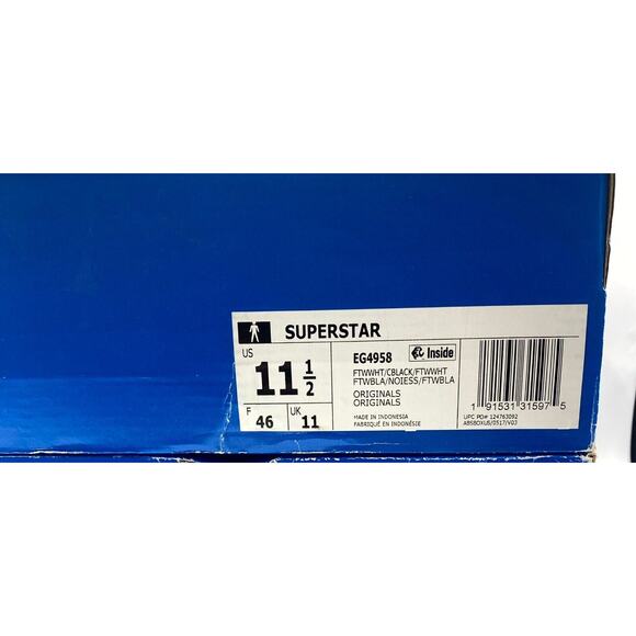 Copied - Adidas Originals Superstar OG White Black EG4958 Men's Size 11.5 NEW - Picture 10 of 10